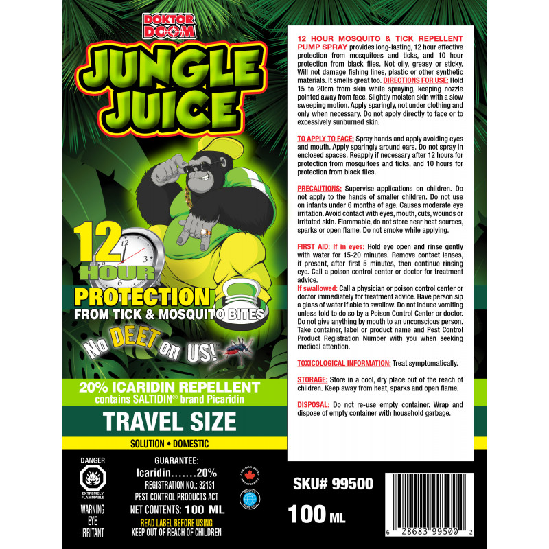Doktor Doom Jungle Juice Repellent 100 ml Pump Spray