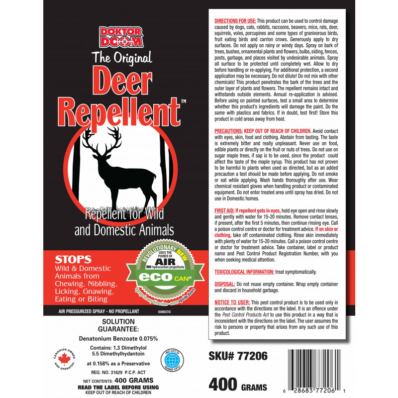 Doktor Doom Original Deer Repellent 400 Grams